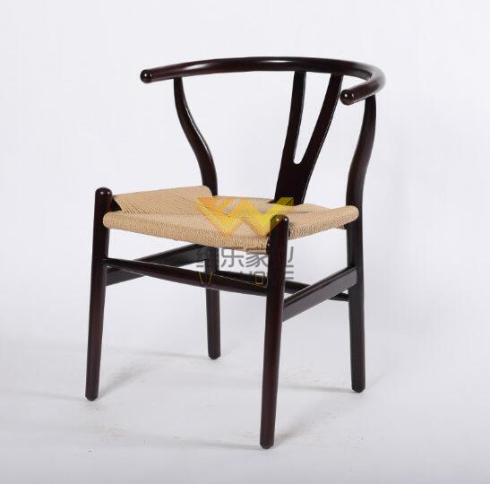 Restaurant furniture wooden wishbone Y chair cafe dining chair